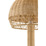 Modern European furniture - Dome Natural Rattan Table Lamp - www.oroa.com