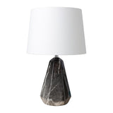 Modern European furniture - Marbled Black Accent Table Lamp - www.oroa.com