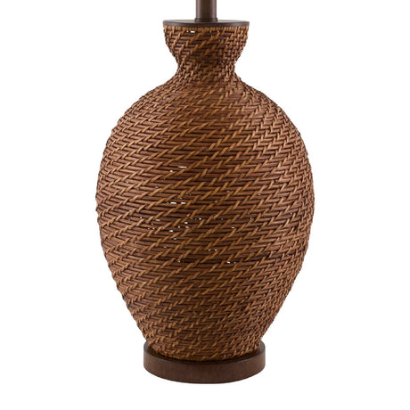 Modern European furniture - Painted Rattan Accent Table Lamp - www.oroa.com