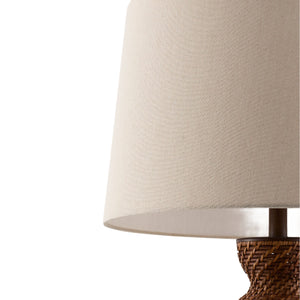   Painted Rattan Accent Table Lamp | Oroa.com