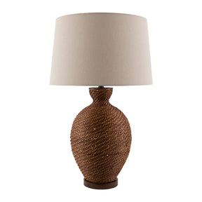 Modern European furniture - Painted Rattan Accent Table Lamp - www.oroa.com