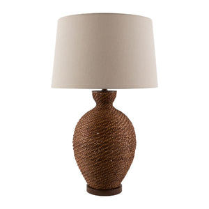   Painted Rattan Accent Table Lamp | Oroa.com