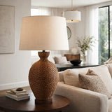 Modern European furniture - Painted Rattan Accent Table Lamp - www.oroa.com
