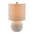 Modern European furniture - Glazed Beige Ceramic Table Lamp - www.oroa.com