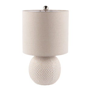   Modern European furniture - Glazed Beige Ceramic Table Lamp - www.oroa.com | Oroa.com