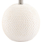 Modern European furniture - Glazed Beige Ceramic Table Lamp - www.oroa.com