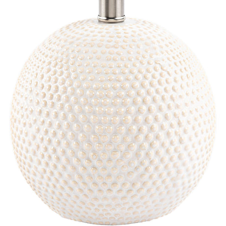 Modern European furniture - Glazed Beige Ceramic Table Lamp - www.oroa.com
