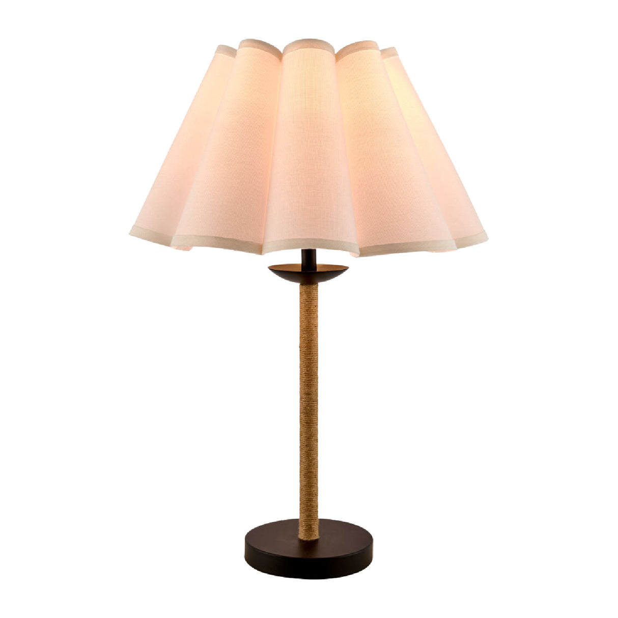  Modern European furniture - Pleated Cream Linen Table Lamp - www.oroa.com | Oroa.com