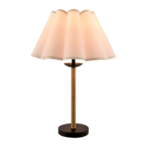   Modern European furniture - Pleated Cream Linen Table Lamp - www.oroa.com | Oroa.com