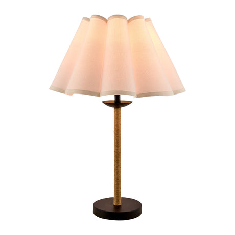   Modern European furniture - Pleated Cream Linen Table Lamp - www.oroa.com | Oroa.com