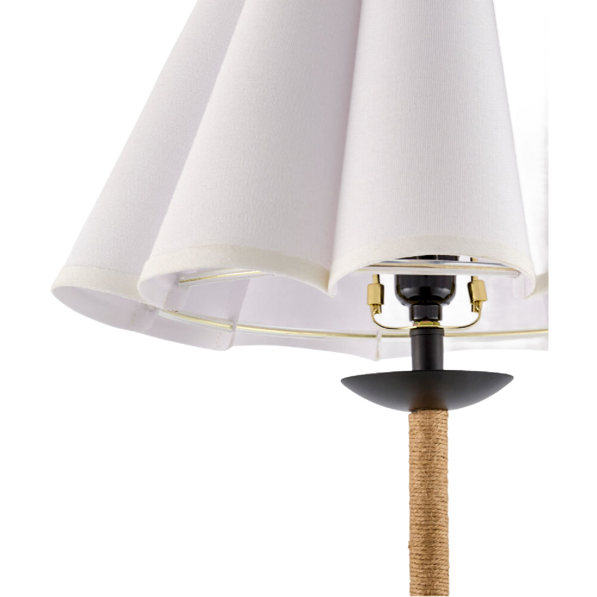   Modern European furniture - Pleated Cream Linen Table Lamp - www.oroa.com | Oroa.com