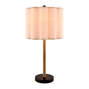 Modern European furniture - Cream Linen Pleated Table Lamp - www.oroa.com