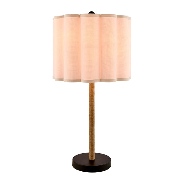 Modern European furniture - Cream Linen Pleated Table Lamp - www.oroa.com