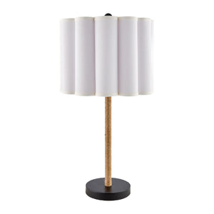   Modern European furniture - Cream Linen Pleated Table Lamp - www.oroa.com | Oroa.com