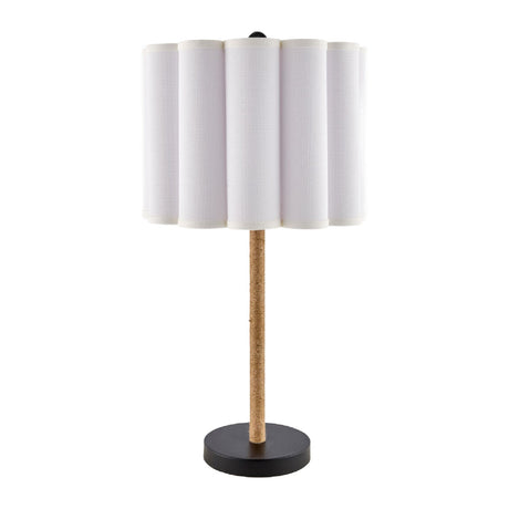 Modern European furniture - Cream Linen Pleated Table Lamp - www.oroa.com
