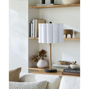   Modern European furniture - Cream Linen Pleated Table Lamp - www.oroa.com | Oroa.com