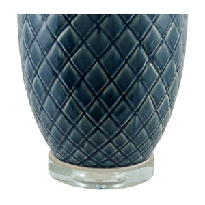   Modern European furniture - Carved Ceramic Linen Table Lamp - www.oroa.com | Oroa.com