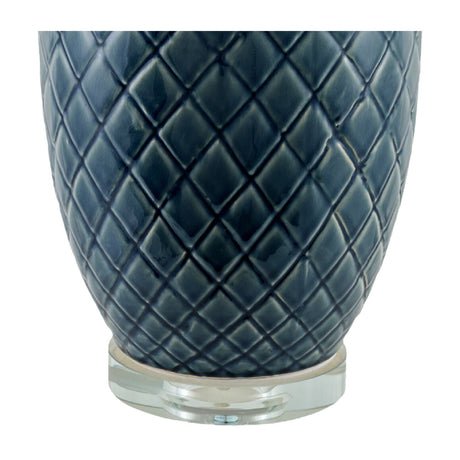 Modern European furniture - Carved Ceramic Linen Table Lamp - www.oroa.com