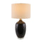 Modern European furniture - Carved Ceramic Linen Table Lamp - www.oroa.com