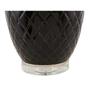   Modern European furniture - Carved Ceramic Linen Table Lamp - www.oroa.com | Oroa.com