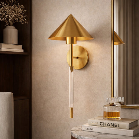   Modern European furniture - Conical Gold Wall Lamp - www.oroa.com | Oroa.com