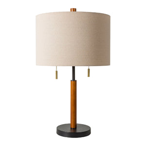   Drum Linen Shade Table Lamp | Oroa.com