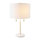 Modern European furniture - Drum Linen Shade Table Lamp - www.oroa.com