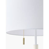 Modern European furniture - Drum Linen Shade Table Lamp - www.oroa.com