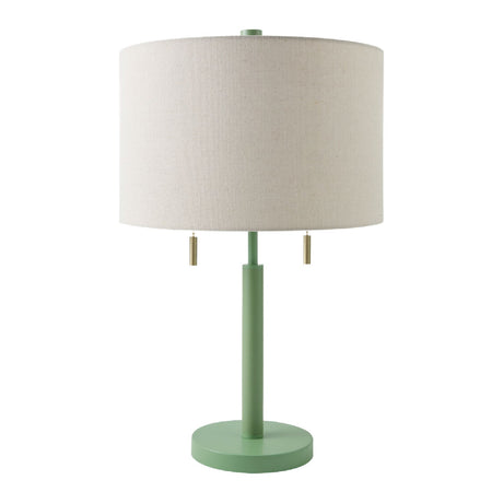 Modern European furniture - Drum Linen Shade Table Lamp - www.oroa.com