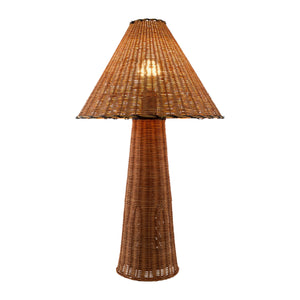   Modern European furniture - Empire Brown Rattan Table Lamp - www.oroa.com | Oroa.com