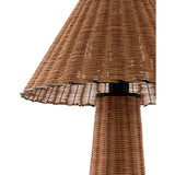 Modern European furniture - Empire Brown Rattan Table Lamp - www.oroa.com