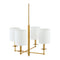 Modern European furniture - White Linen Shades Chandelier - www.oroa.com
