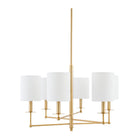 Modern European furniture - White Linen Shades Chandelier - www.oroa.com