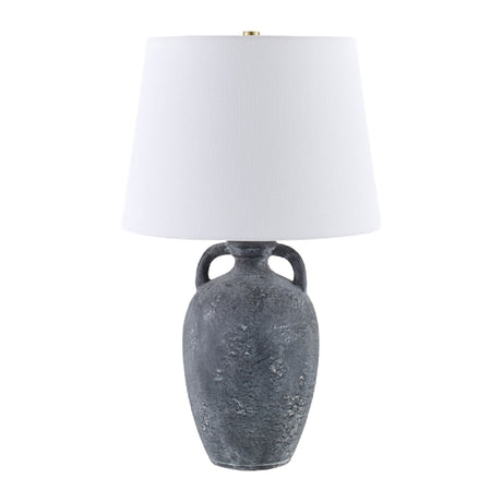   Modern European furniture - Black Ceramic Linen Table Lamp - www.oroa.com | Oroa.com
