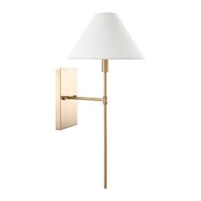 Modern European furniture - Empire White Linen Wall Lamp - www.oroa.com