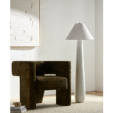 Modern European furniture - Empire Linen Shade Floor Lamp - www.oroa.com