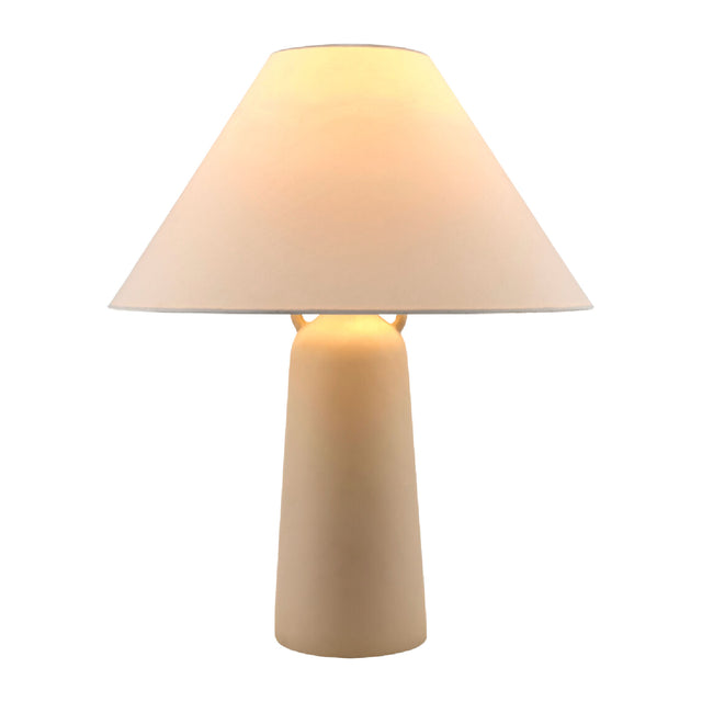 Modern European furniture - Hand-Painted Gray Concrete Table Lamp - www.oroa.com