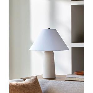   Modern European furniture - Hand-Painted Gray Concrete Table Lamp - www.oroa.com | Oroa.com