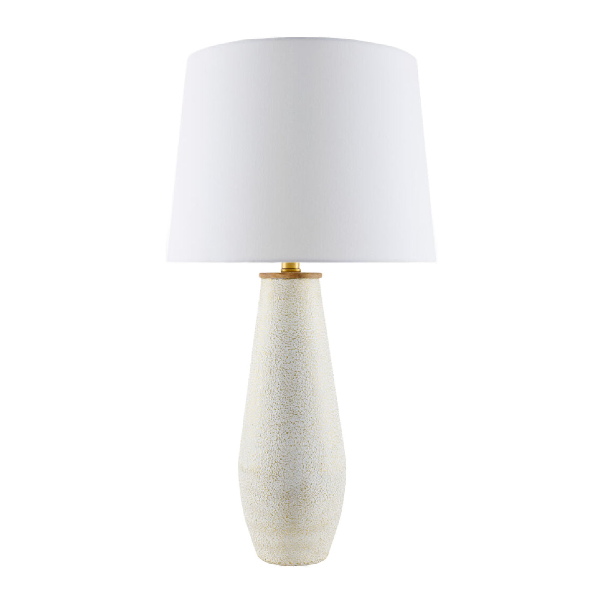   White Cotton Accent Table Lamp | Oroa.com
