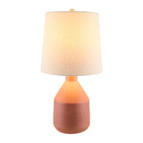 Modern European furniture - Painted Terracotta Ceramic Table Lamp - www.oroa.com
