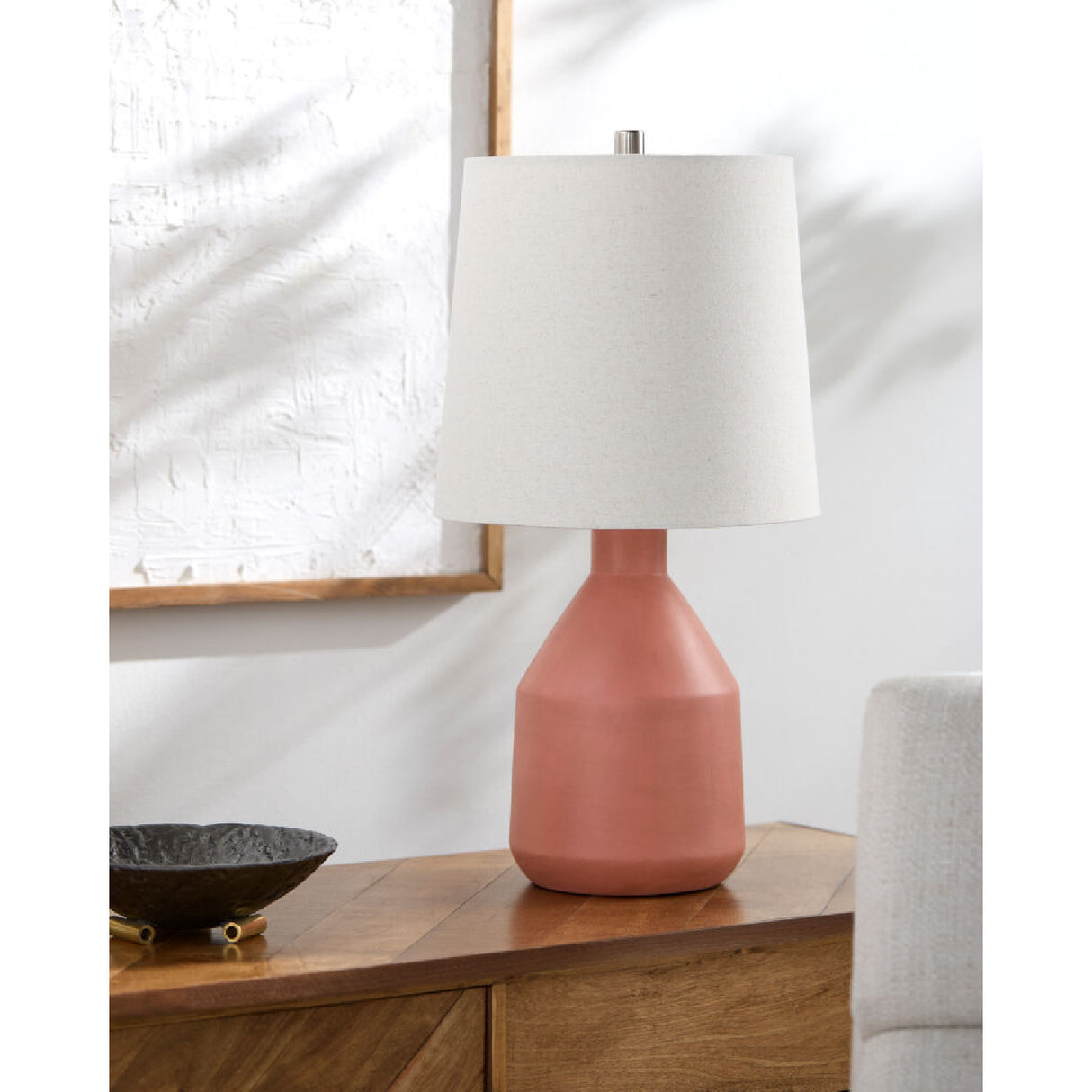   Modern European furniture - Painted Terracotta Ceramic Table Lamp - www.oroa.com | Oroa.com