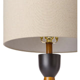 Modern European furniture - Beige Drum Linen Table Lamp - www.oroa.com