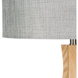 Modern European furniture - Wood Veneer Tripod Floor Lamp - www.oroa.com