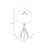 Modern European furniture - Wood Veneer Tripod Floor Lamp - www.oroa.com