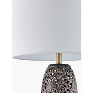   Modern European furniture - Floral Carved Ceramic Table Lamp - www.oroa.com | Oroa.com