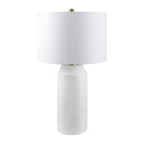 Modern European furniture - Minimalist Ceramic Accent Table Lamp - www.oroa.com