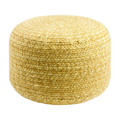 Modern furniture - Round Woven Outdoor Pouf - www.oroa.com