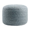 Modern furniture - Round Woven Outdoor Pouf - www.oroa.com