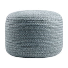 Modern furniture - Round Woven Outdoor Pouf - www.oroa.com