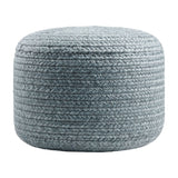 Modern furniture - Round Woven Outdoor Pouf - www.oroa.com